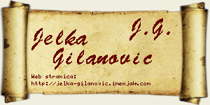 Jelka Gilanović vizit kartica